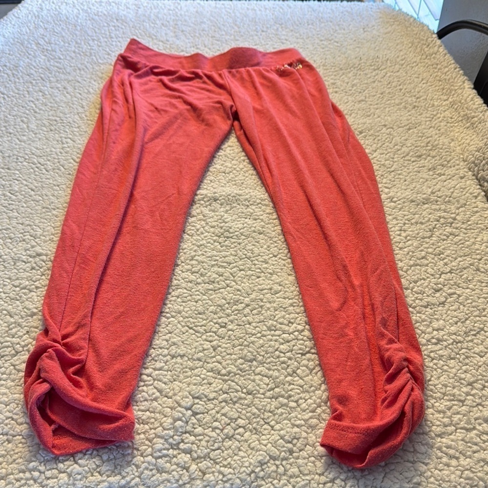 Guess Pink Track Pants with Ruched Detailing